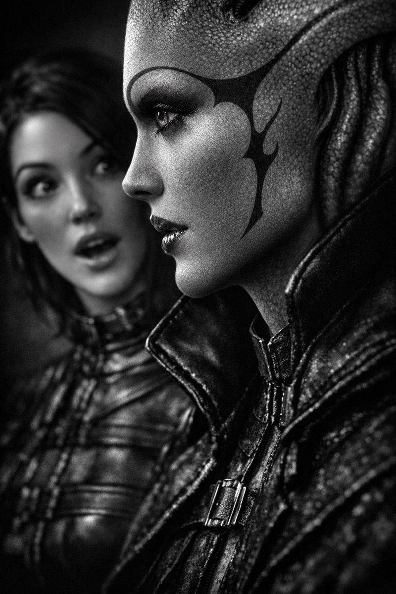 So you thought it was just a game ?
#Screenarchery #Sharpshooter #AIVP
#VirtualPhotography

#MassEffect2
DX11 Shader model 5
Custom in game shaders and post process shaders.
Captured in game and #AI augmented 
<a href="/bioware/">BioWare</a> <a href="/grok/">Grok</a>