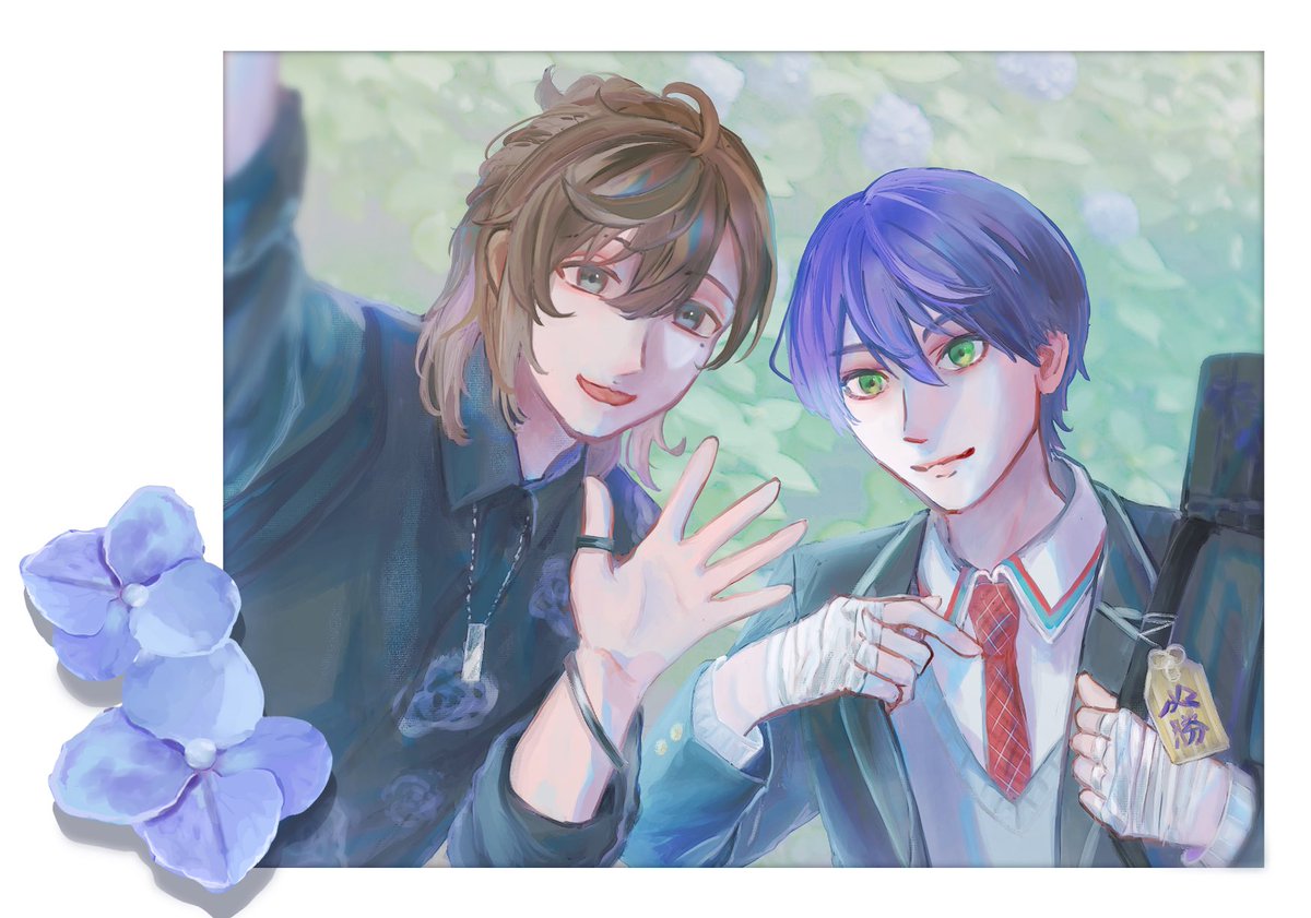 RotiffVacily's tweet photo. 🌈紫陽花組

実はいる明日のにじその無配です〜！叶で初サークル参加友人のお助け＆売り子さんしてます https://t.co/Y7ykEs8EMw
