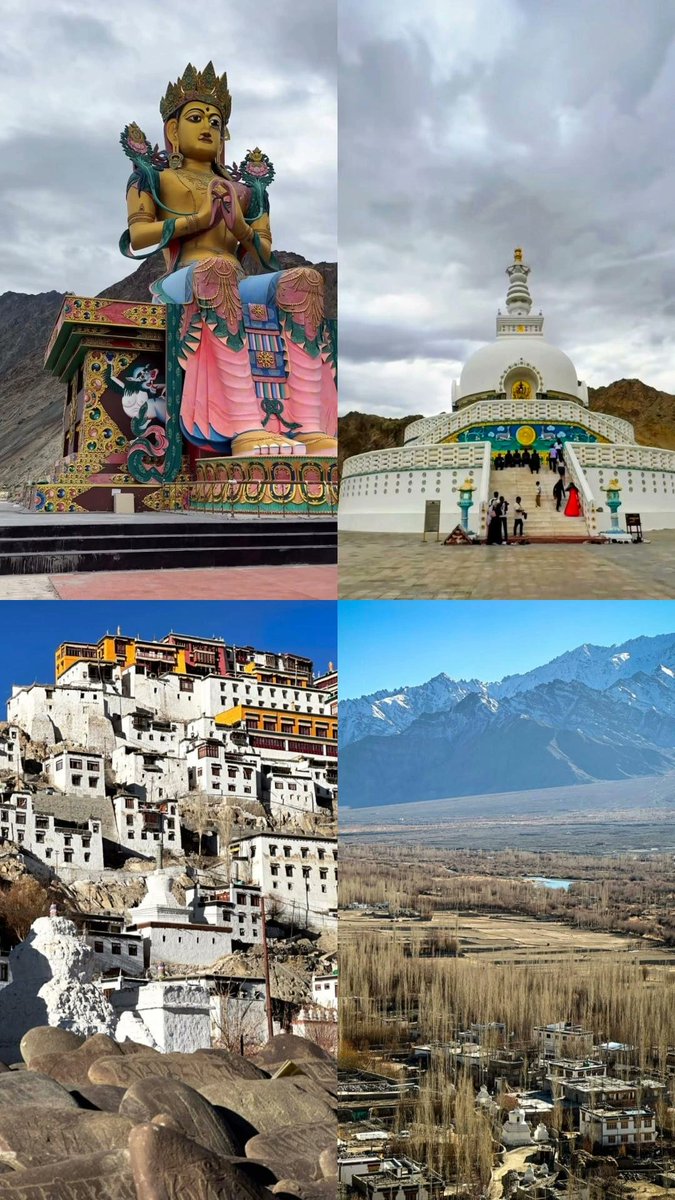 SinghManju37713's tweet image. Monasteries in Leh-Ladakh are more than just spiritual spaces. Perched on cliffs and mountains, places like Thiksey Monastery and Hemis Monastery offer surreal views and a deep sense of peace.
And this school.. yaad hai na? ♥️ 
#Leh #Monastery