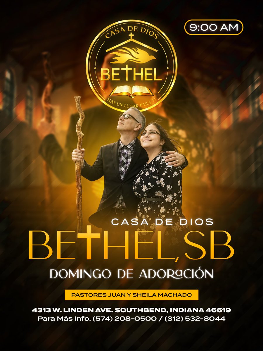 El mejor plan para cada #Domingo y siempre será habitar con mis hermanos en la casa de nuestro buen Dios!!!

Les esperamos con los brazos abiertos para celebrar el nombre de #Jesús.

#CasadeDiosBethelSB #VenACasa