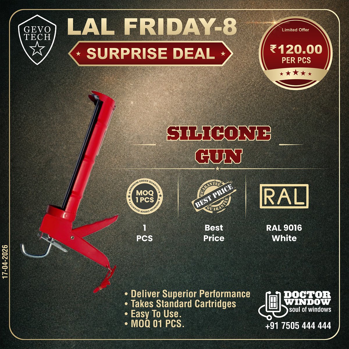 DOCTORWINDOW_IN's tweet image. GEVO TECH SILICONE GUN
GEVO TECH BOSS UNI-SEAL WEATHER AND WATER SEALANT
GEVO TECH STANLEY RUBBER MALLET INSTALLATION HAMMER 
GEVO TECH BOSS PU FOAM UNIVERSAL

#doctorwindow #soulofwindows #hardware #hardwareaccessories #door #window #siliconegun #uniseal #RubberMallet #pufoam