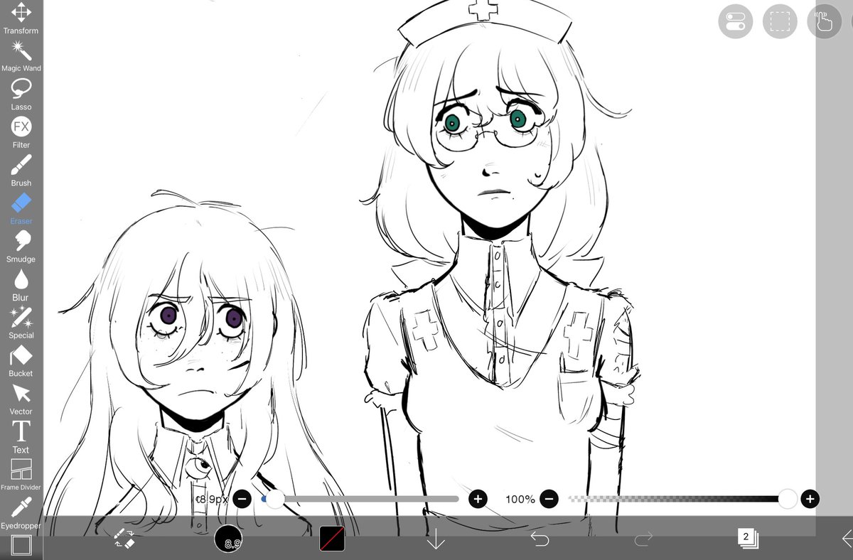 Iamnotverywei's tweet photo. Marla and Libitina doodle. She’s trying her best okay #ddlc #projectlibitina https://t.co/C36bhonPqs