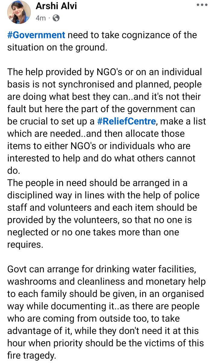 Arshi7Khan's tweet image. #Govt need to take cognizance of the situation on the ground. They can arrange for drinking water facilities, washrooms,cleanliness and also provide monetary help to each family.
That's how I think the needs can be met in a better way. As things are quite chaotic on the ground.