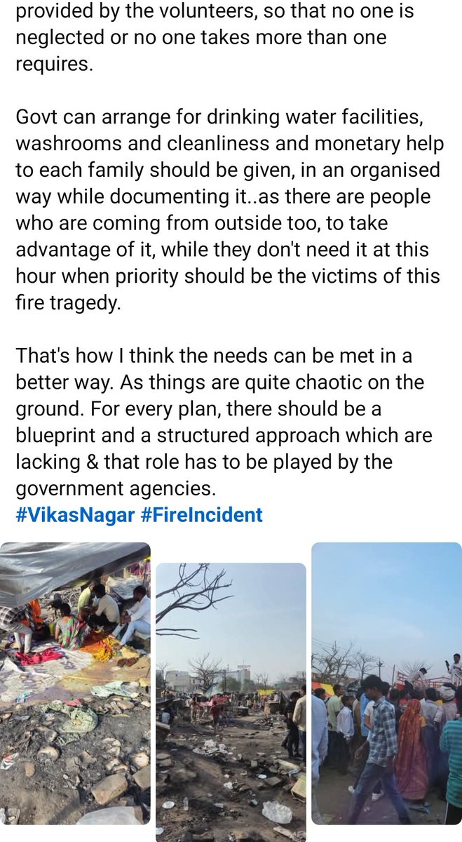 Arshi7Khan's tweet image. #Govt need to take cognizance of the situation on the ground. They can arrange for drinking water facilities, washrooms,cleanliness and also provide monetary help to each family.
That's how I think the needs can be met in a better way. As things are quite chaotic on the ground.