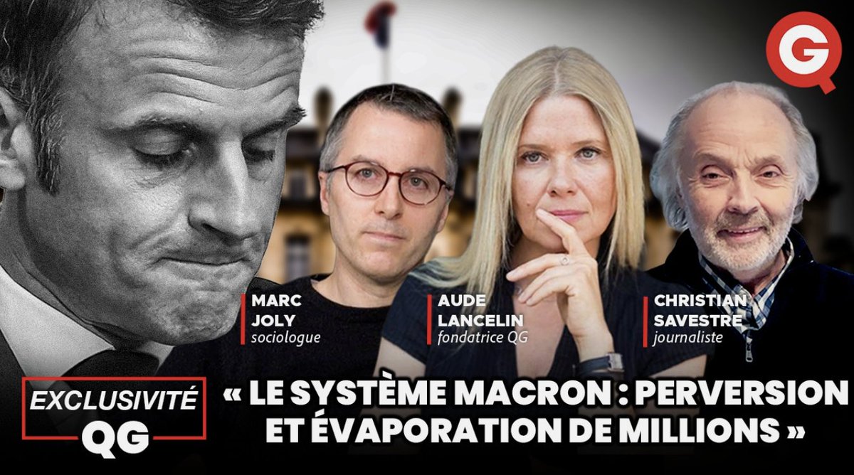 🔴 EXCLUSIVITÉ : "Le système #Macron : entre perversion et évaporation de millions"

En direct ce lundi 20 avril à 20h30 sur QG, je recevrai Marc Joly et Christian Savestre, auteurs du livre choc "En finir avec le déni" <a href="/anamosa_ed/">anamosa</a>

Une soirée de révélations. À ne pas manquer !