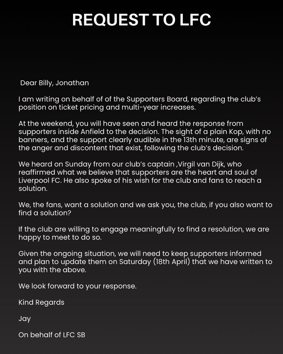 Liverpool FC Supporters Board tweet media