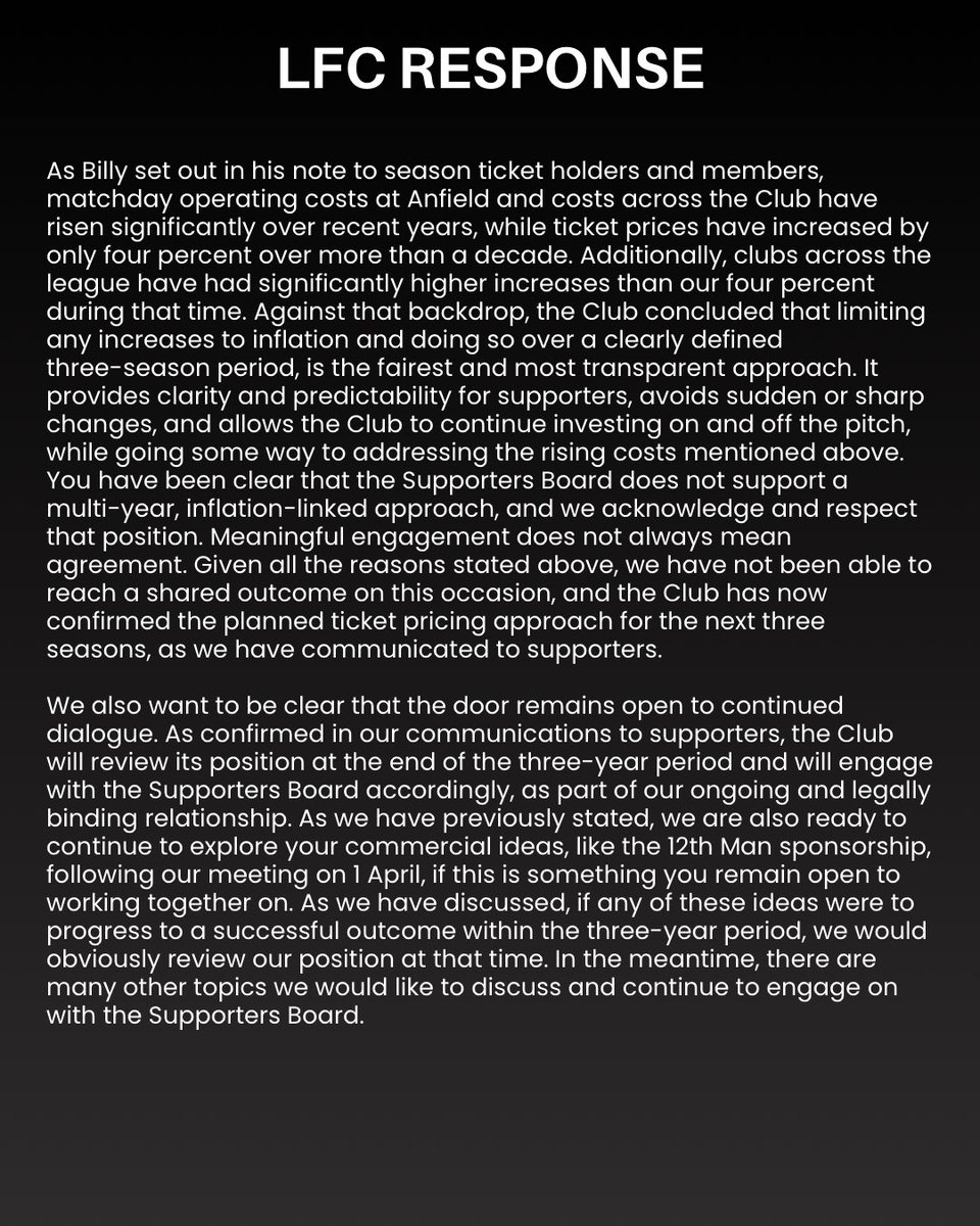 Liverpool FC Supporters Board tweet media