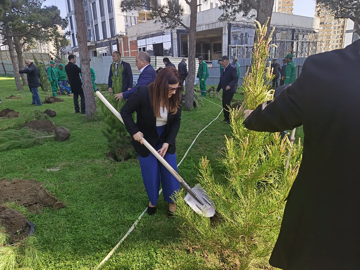 parvanaveliyeva's tweet image. We took part in the next “tree planting” campaign held in my constituency- Khatai district of Baku 🇦🇿 by the local executive power as part of “The Year of Urban Planning and Architecture”. 

The activity was organized to protect the #environment and maintain #ecological balance.