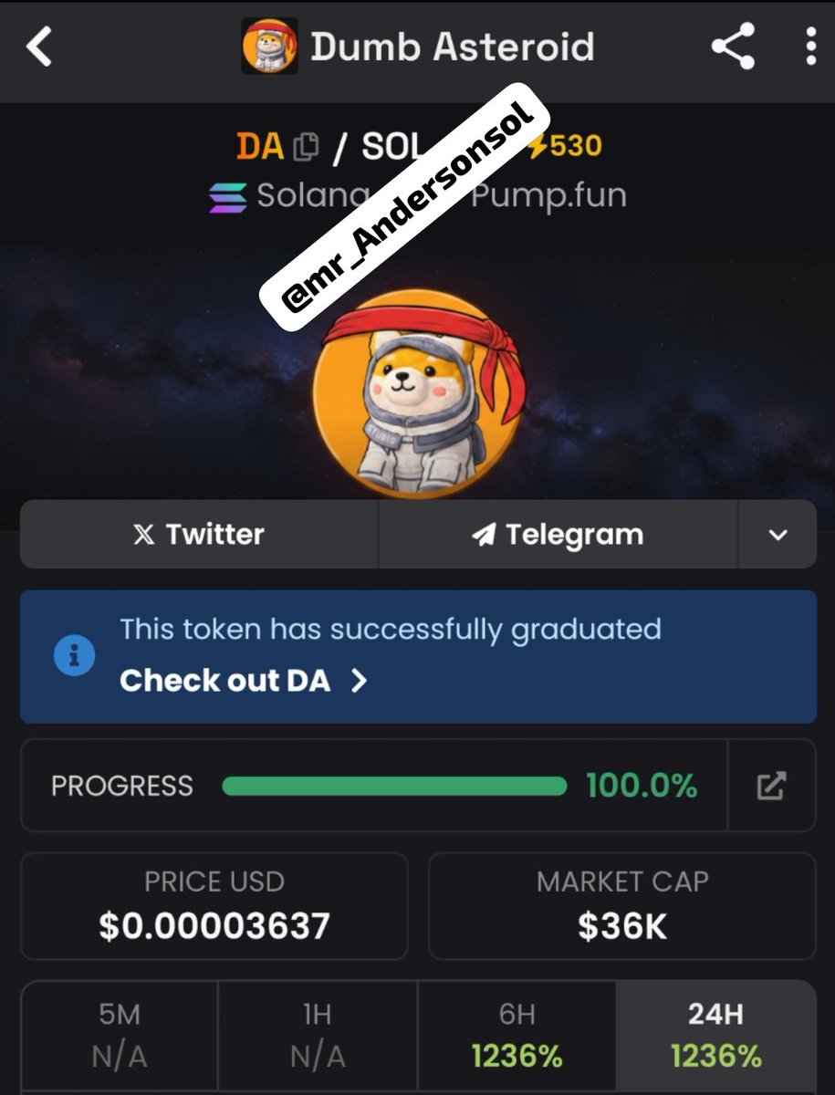mr_Andersonsol's tweet image. $DA $36K → $1.2M+ 🚀
Early = WIN 💰
Late = WATCH 👀
Next one soon 🔥
Follow, RT &amp;amp; DM
#CryptoGem #SolanaGem #MemecoinSeason #100xCrypto #CryptoCall #MoonBag #CryptoLife #GemHunter #Bullish #CryptoWave

CA 
qMZXxaB8eK94YKZ3pyHF9SBxdZgoCkAQ4qLhxkvpump