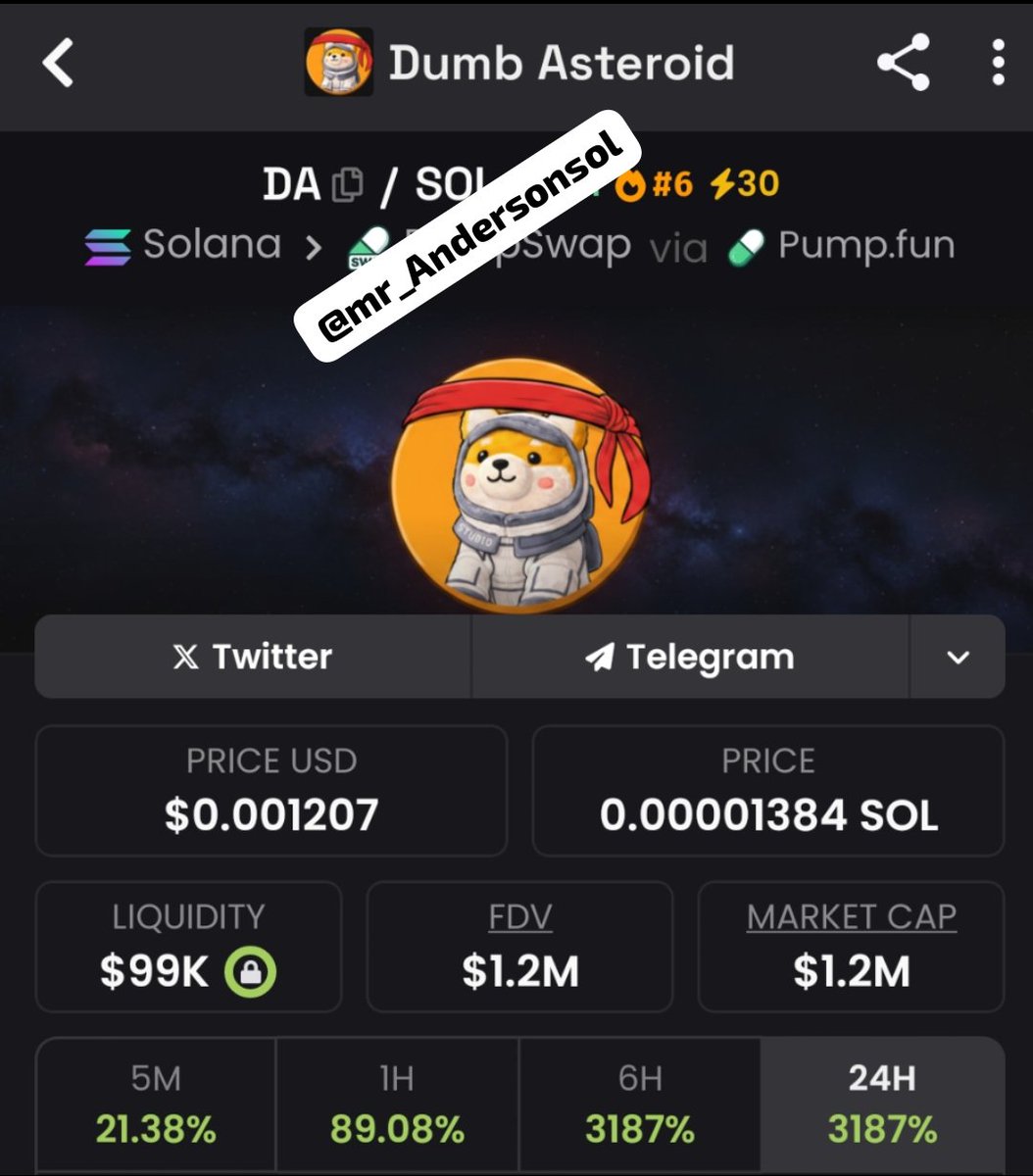 mr_Andersonsol's tweet image. $DA $36K → $1.2M+ 🚀
Early = WIN 💰
Late = WATCH 👀
Next one soon 🔥
Follow, RT &amp;amp; DM
#CryptoGem #SolanaGem #MemecoinSeason #100xCrypto #CryptoCall #MoonBag #CryptoLife #GemHunter #Bullish #CryptoWave

CA 
qMZXxaB8eK94YKZ3pyHF9SBxdZgoCkAQ4qLhxkvpump