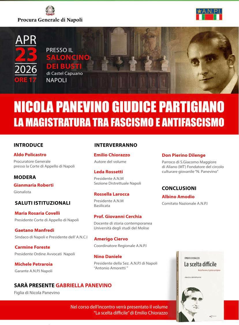 Edigrafema's tweet photo. A #Napoli il 23 aprile la presentazione del libro "La scelta difficile" di Emilio Chiorazzo 📖

#Edigrafema #Anpi #NicolaPanevino #GiudicePartigiano #libri #cultura #editoria https://t.co/QOYq1V7Jd8