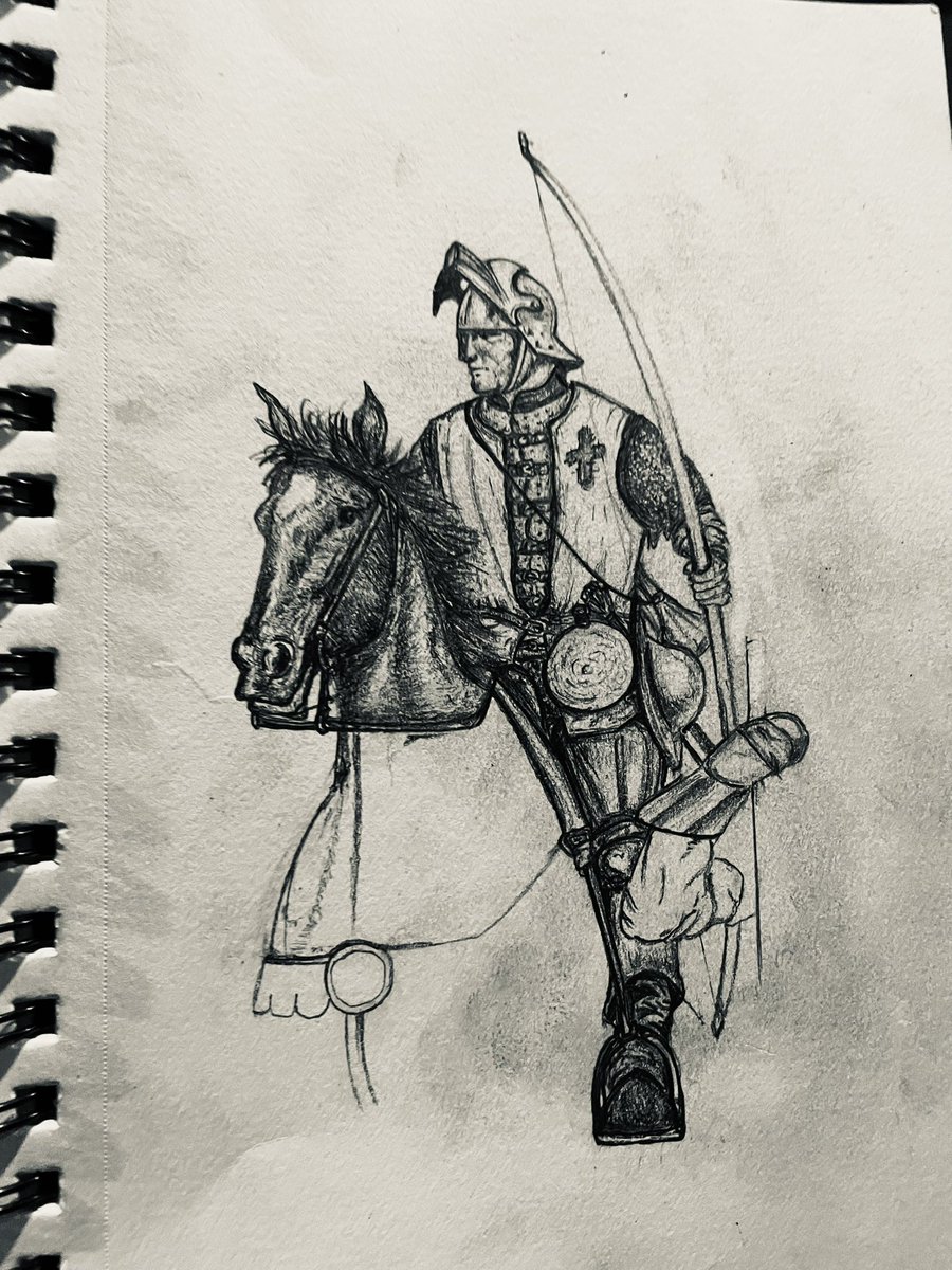 Argonaut1535's tweet image. A few more #medieval #knight #drawings. Better pic of the mounted knight and a 15th C. English Mounted Archer