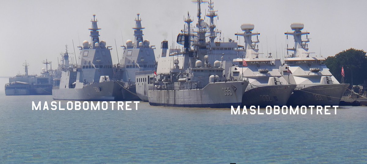 kristianlobo1's tweet photo. The old and new ships of the Indonesian Navy
Left to Right, Rear to Front :
1. KRI Teluk Bintuni-520
2. KRI Multatuli-561
3. KRI Arun-903 (mast and funnel only)
4. KRI Prabu Siliwangi-321
5. KRI Brawijaya-320
6. KRI Surabaya-591
7. KRI Abdul Halim Perdanakusuma-355
8. KRI I Gusti Ngurah Rai-332
9. KRI Raden Eddy Martadinata-331
Koarmada II/Indonesian Navy 2nd Fleet Command
April 18th, 2026
📷by : Maslobo (me)
📷: Samsung A04S 12MP Smartphone Camera with Apexel 18x Telephoto Lens
Taken from approx. 300m away
Please notify me if you repost/reshare

#Surabaya
#ShipSpotting
#ShipSpotter
#IndonesianNavy
#TNIAL
#Frigate
#LandingShipTank
#LandingPlatformDock
#CommandShip
#FleetTanker
