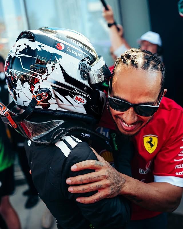 Lewis Hamilton and Doriane Pin 🫶🏼