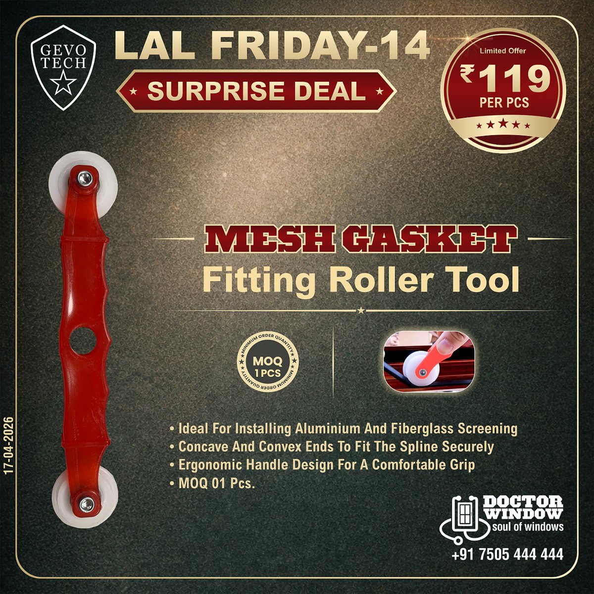 DOCTORWINDOW_IN's tweet image. GEVO TECH KONIG PVC WINDOW CRACK FILLER
GEVO TECH TURBALANCE WOOLPILE PRO 6X10
GEVO TECH MESH GASKET FITTING ROLLER TOOL

#doctorwindow #soulofwindows #hardware #hardwareaccessories #dooraccessories #door #window #crackfiller #woolpile #fitingrollertool