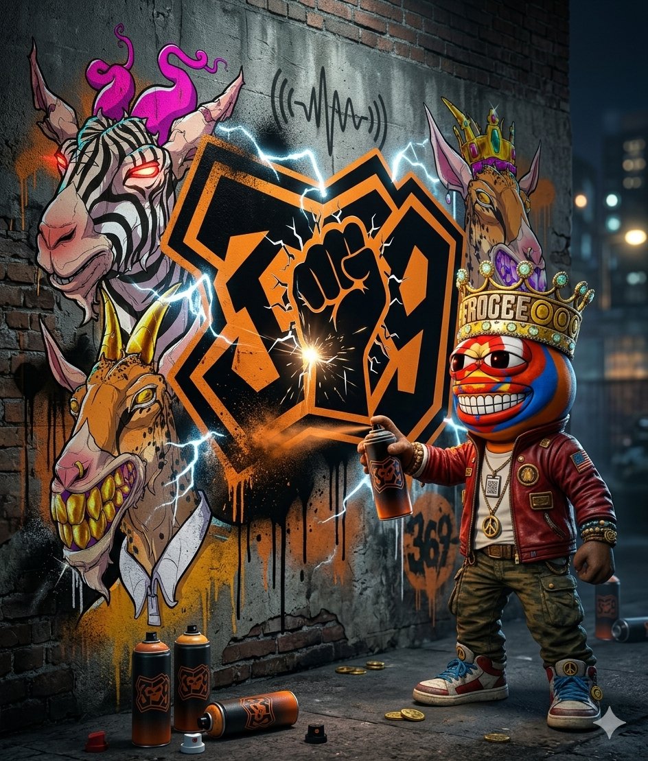 noskce's tweet photo. The vortex is awakeningโฆ โ
369 is more than numbers,
itโs frequency, power, and unbreakable will.
Now the GOATs enter the arena
@the_G_O_A_T_s x 369 Rising = pure ๐ฅ
Iโm dropping a mural that fuses the fist with GOAT energyโฆ raw, gritty, no limits!
#369Goat โ
@abpmoon https://t.co/nwVKxvU3JS