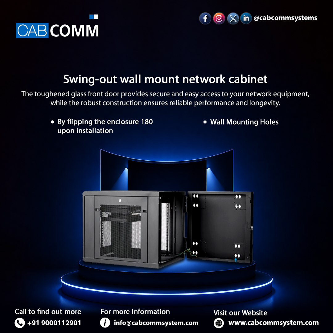 Cabcommsystem's tweet image. The toughened glass front door provides secure and easy access to your network equipment, while the robust construction ensures reliable performance and longevity

#wallmount #tv #tvmounting #tvmount #tvwallmount #interiordesign #tvwallmounting #hometheater #tvinstallation