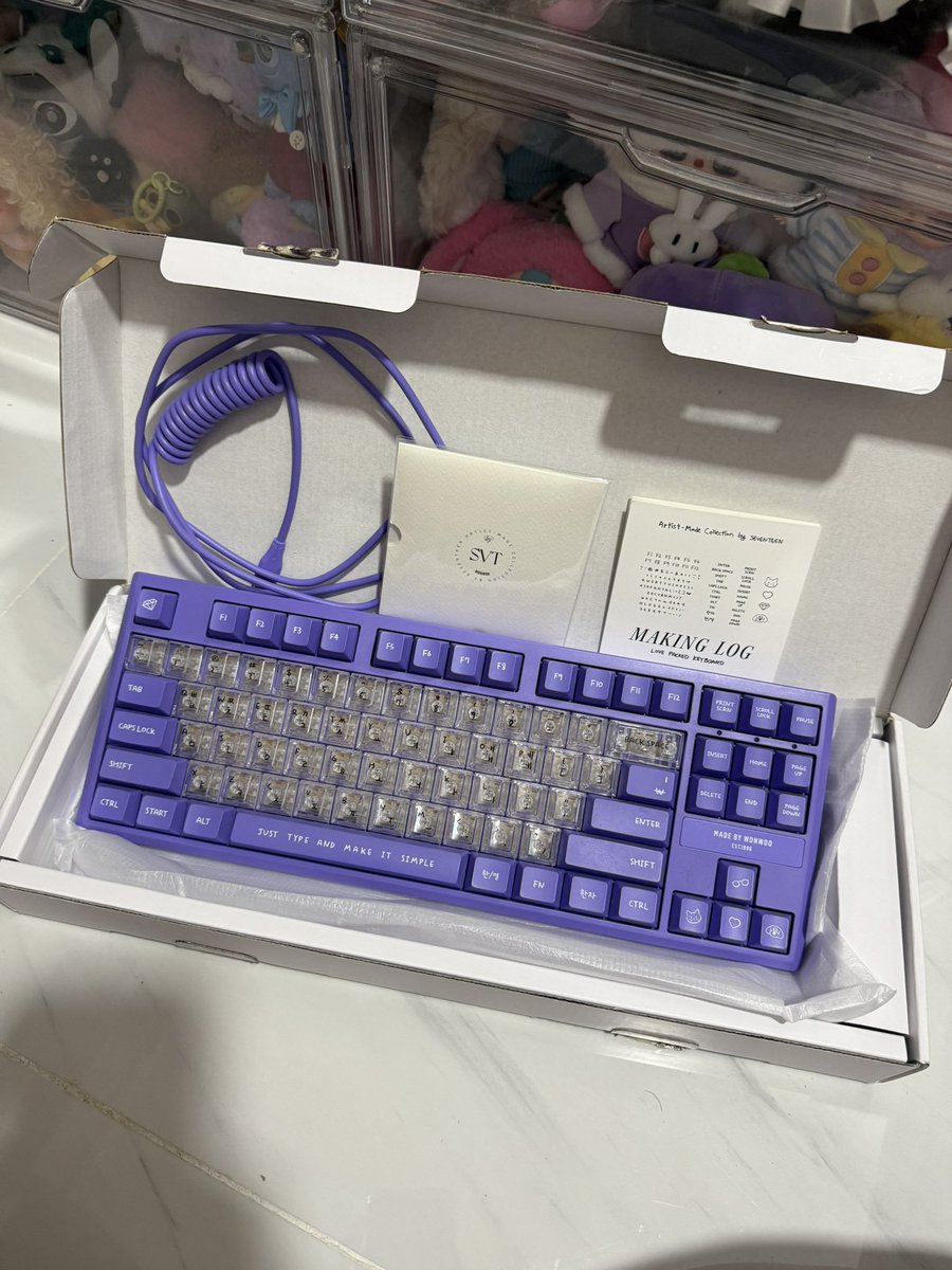 shi_kwon10's tweet image. WTS LFB

Artist Made Wonwoo Keyboard 💜🫶🏼
-Used, but not overused.
-No PC included.
-3,500 php 

#svt #keyboard #wonwoo