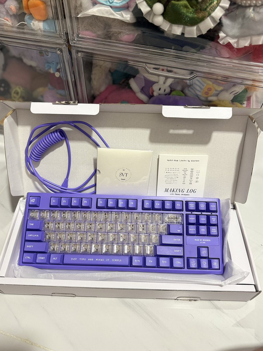 shi_kwon10's tweet image. WTS LFB

Artist Made Wonwoo Keyboard 💜🫶🏼
-Used, but not overused.
-No PC included.
-3,500 php 

#svt #keyboard #wonwoo