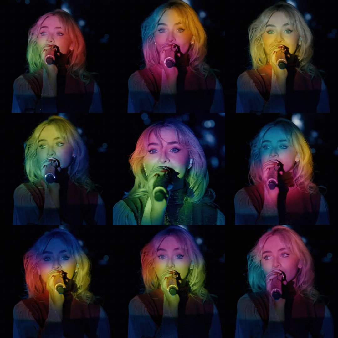 🌈 sabrina carpenter as the colors of the rainbow during sabchella weekend 2!