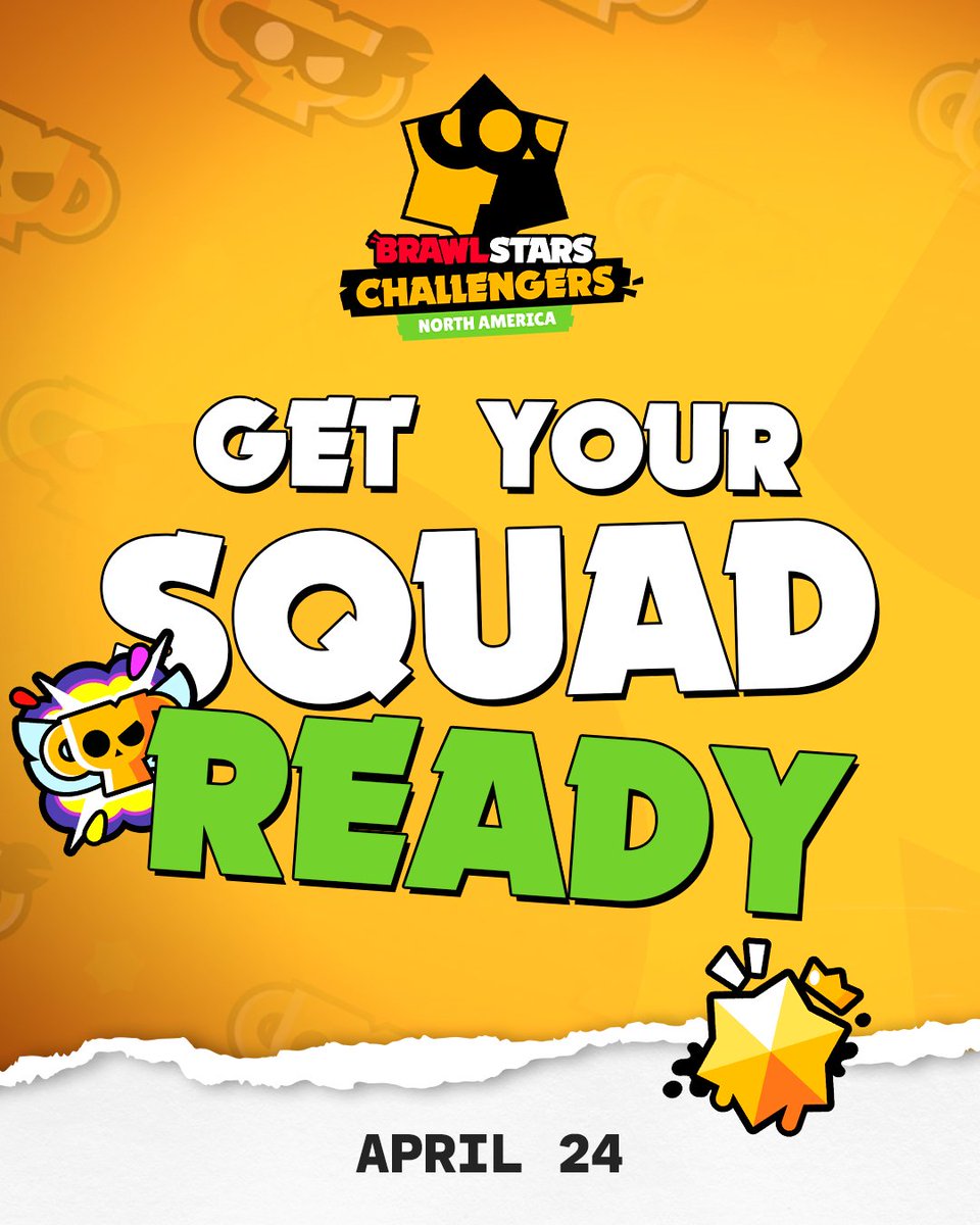 ACEBSNA's tweet photo. Grab your squad! Registration opens soon!🔥
#BrawlStars #BSCNA #Challengers #YouIn https://t.co/S1tklgaRiu