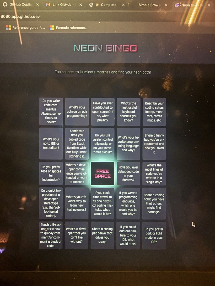 thexplorerbug's tweet photo. Built a bingo game with quiz cards & draw cards
#GlobalAzure #Apr26MTP #mumtechup https://t.co/EMLaz0zOu9