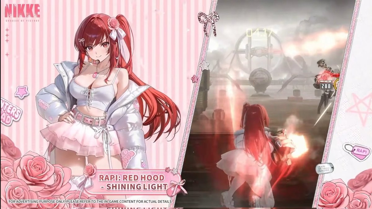 NikkeGOM's tweet photo. Nueva skin para Rapi: Red Hood.
#NIKKE https://t.co/yZJsbevtJW