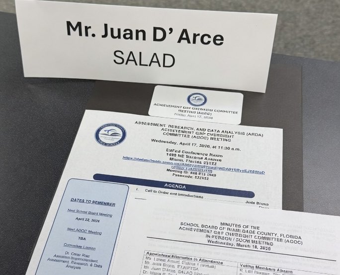 SALADonLINEorg's tweet photo. Honored to participate in the normally scheduled Achievement
Gap Oversight Committee meeting today, representing the #SpanishAmericanLeagueAgains Discrimination (#SALAD) and advocating for equity and opportunity for all students.
#MiamiSchools #education
@MDCPS @MiamiDadeCounty https://t.co/ey0FRfaFGd