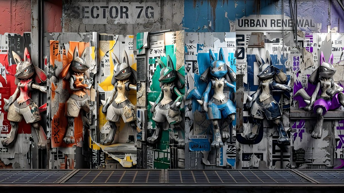 Kenkenpa5678's tweet image. リオル孵化の日お疲れ様でした🥚

先日の画像生成プロンプトに沢山の反響をいただきまして…

DM追いつかなくなってしまったので
この投稿のリプ欄にプロンプトを記載しました🙇‍♂️

こんな感じで7色🌈のルカリオも👍

お好きなポケモンのARかスクショで是非お試しを！

#Pokemongoar  
#Gosnapshot