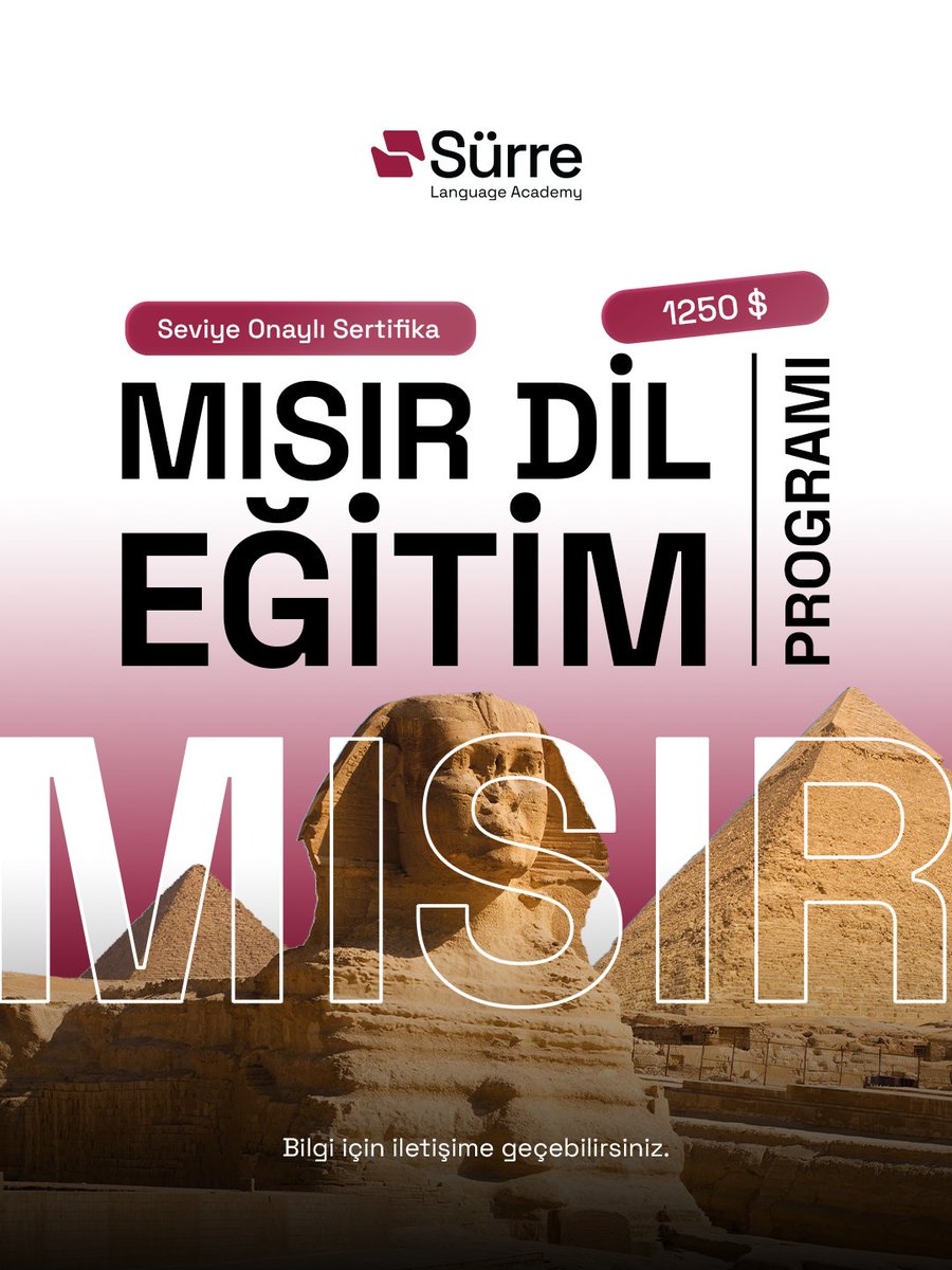 surre_akademi's tweet photo. Kadim Topraklarda, Onaylı Bir Gelecek...

Piramitlerin gölgesinde, tarihin en derin sayfaları arasında sadece Arapça öğrenmeye değil, yepyeni bir vizyon kazanmaya gidiyoruz! https://t.co/Dl2Wtj2na9