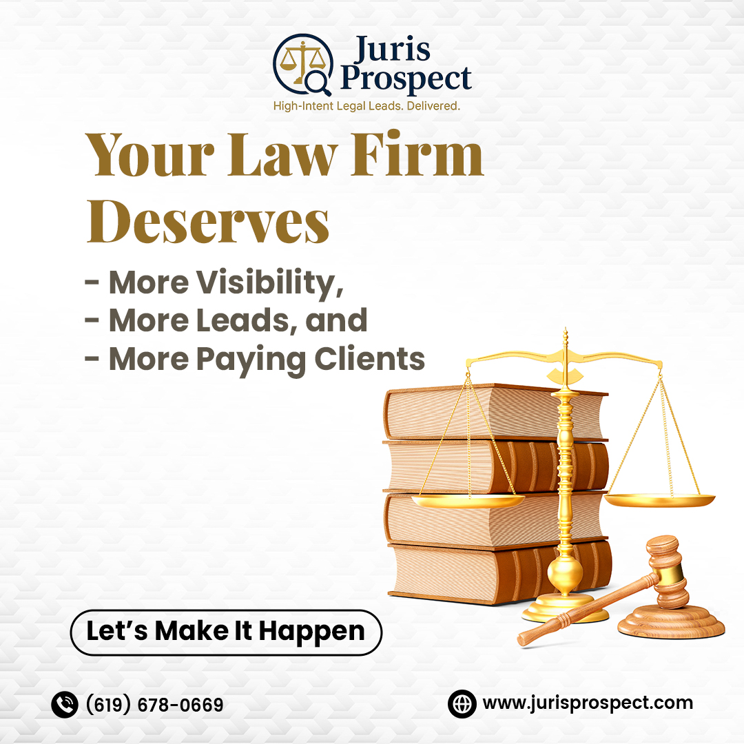 JurisProspect's tweet image. Your law firm deserves visibility, credibility, and #growth.

At Juris #Prospect, we help lawyers &amp;amp; law firms:
 Rank higher on Google
Build authority with social #media &amp;amp; content
Convert leads into paying clients

Don’t let #competitors win your clients. Grow smarter today.