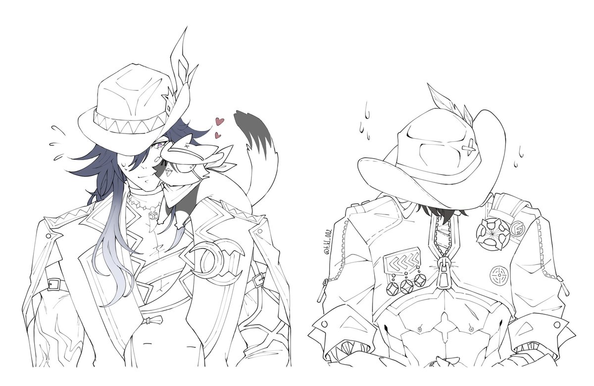 t_kl_002's tweet image. #ashhill #ashveil #boothill kịch bản là hai người này phải tỏ ra chưa từng qua lại với nhau. Nhưng con mèo không biết chữ