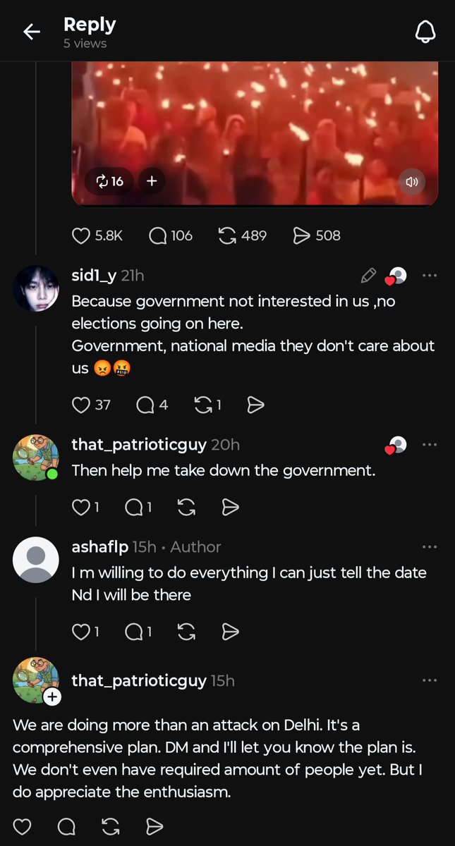 idk9034723's tweet image. Dear @NIA_India there appears to be a planning of gathering people for a Terrorist attack on Delhi. Please look into the matter

Those who come across this, please tag @NIA_India so that they become aware of this🙏🏻

threads.com/@that_patrioti…

#india #delhi #terrorism