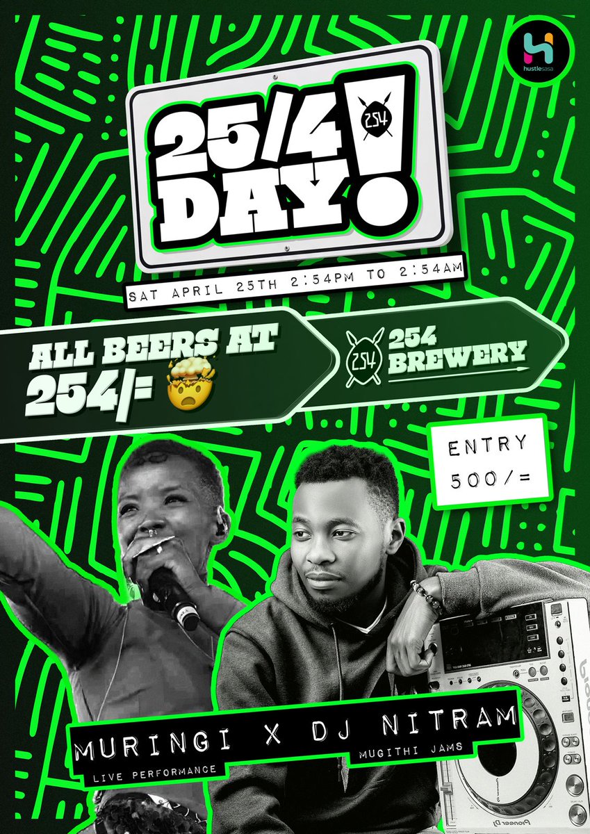 254brewingco's tweet photo. Beer at 254 KES? Say less ๐ป
Fuel iko questionable..but this plan isn't.
Miss 254 Day ๐ป๐ฐ๐ชyou'll watch it in someone else's story.
25/04/2026
๐254 Brewing Company, Kikuyu.
TICKETS NOW LIVE -- link in bio!
See you then.
#254Day #254brewingco #beerlovers #craftyouradventure https://t.co/l6ksKhVw20