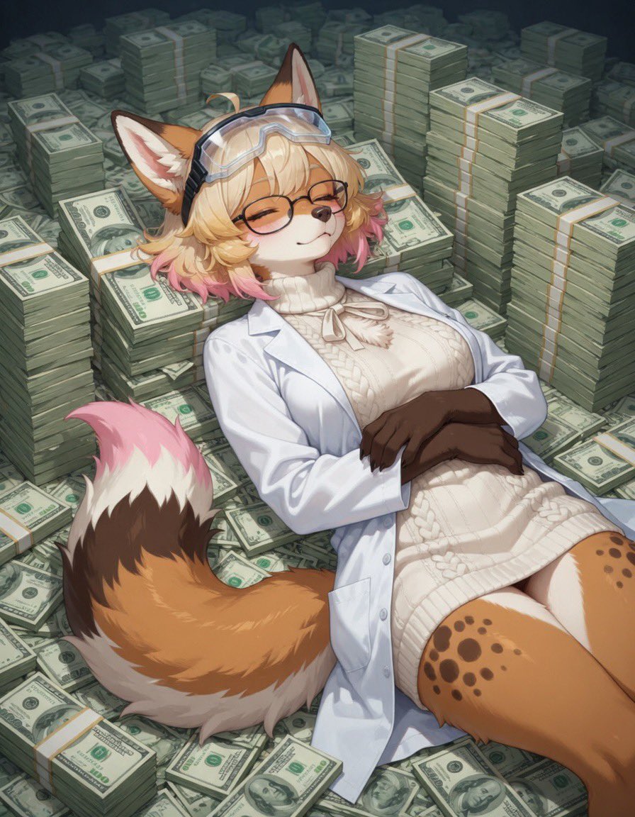 A_O_CAi's tweet photo. Dr. April earned lotta money right after Genderflip Soda™️ sold out successfully
#AIart️️️️️️️️️️️️️️️️️️️️️️️️️️️️️️️️️️️️️️️️️️️️️️️️️️️ #AiFurryCommunity #OCApril https://t.co/mhRR3FH2za