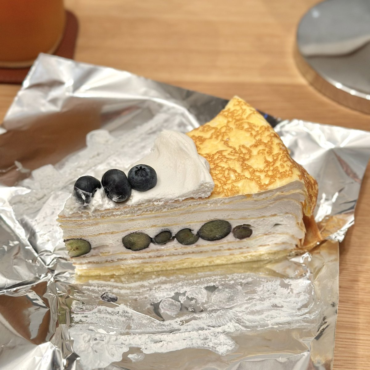 ハーブスのクリームチーズのミルクレープめちゃくちゃ美味しいみんな食え