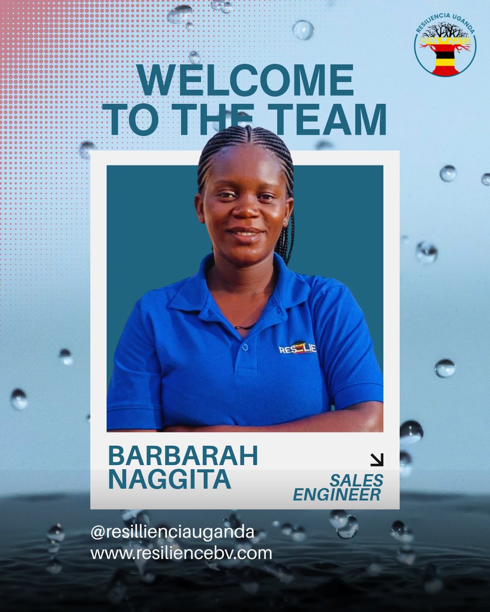 ResilienciaUg's tweet image. Big news! 

We’re excited to welcome Barbara Naggita to the team as our new Sales Engineer.

We’re looking forward to the impact her expertise will bring to Resilience Uganda. Welcome aboard, Barbara!

#ResilienceUganda #TeamWork #NewMember #Engineering