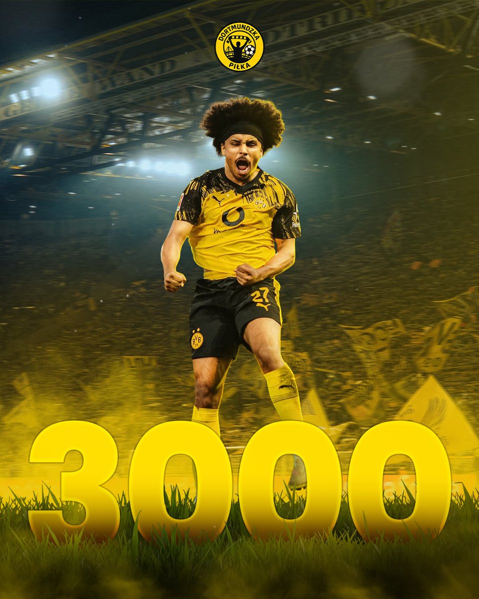 Dortmundzka's tweet image. 3️⃣0️⃣0️⃣0️⃣ obserwujących! 🎉

DZIĘKUJEMY! 🥹🖤💛

#BVB #BundesTAK
