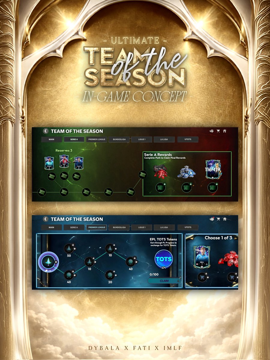 fatidzn's tweet photo. UTOTS IN-GAME IS HERE!⚡
-
That'show TOTS event will probably look like 🏟️
-
Follow @fatidzn x @imlf177 x dybala._.dzn (inst)
-
Check comments for pt2 https://t.co/uQ6SBPnHp4