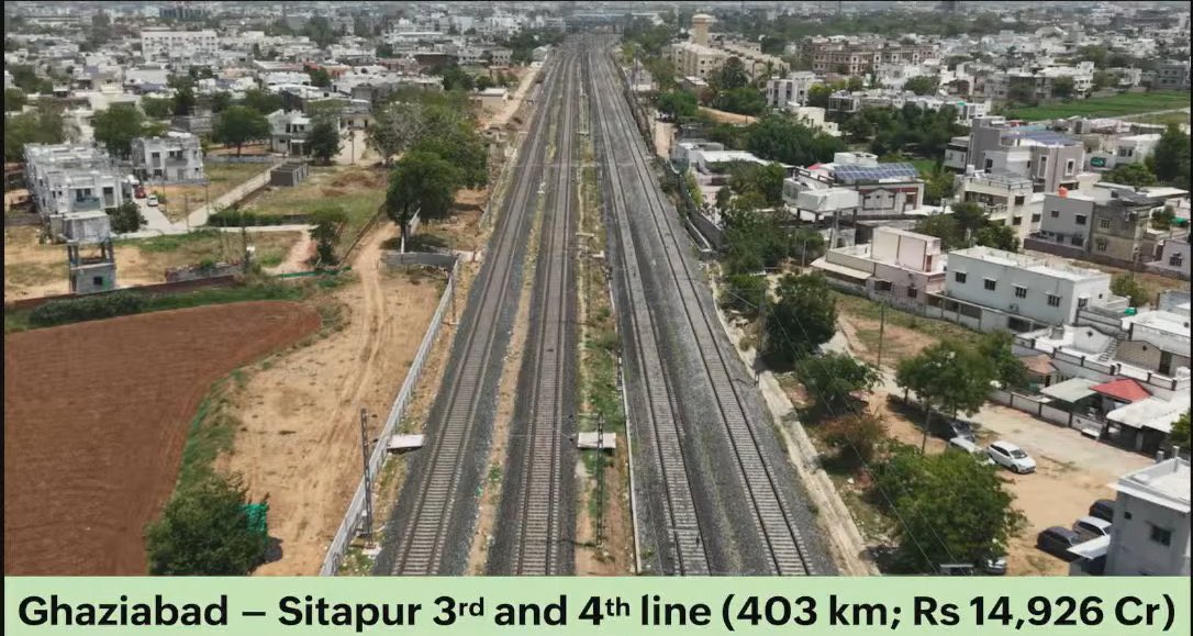 BIG

Central Cabinet approves new rail corridor between Ghaziabad and Sitapur - much needed connectivity boost for Tarai Region.

403 kms 3rd and 4th line project will be a Semi HSR Corridor which will also double up as Freight Corridor.

6 new stations to be constructed in