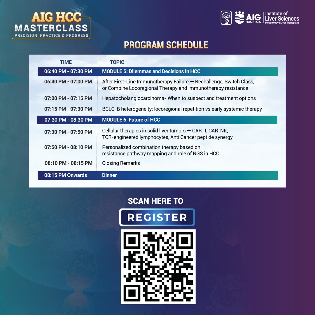 AIGHospitals's tweet image. An upcoming deep dive into what truly defines the next era of Hepatocellular Carcinoma (HCC) care, where conventional pathways are being transformed by precision medicine, multidisciplinary thinking, and technology-driven treatment strategies.

The Institute of Liver Sciences,