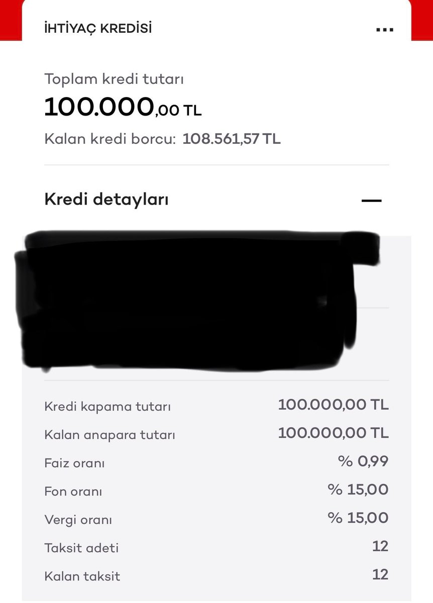 krediadam's tweet photo. Hafta sonuna özel 5000 kişi ile sınırlı ihtiyaç kredisi çabuk olun.

Mevcut müşteriye Akbank'tan 100.000 TL %0.99 Faizli 12 ay vadeli kredi kampanyası.

Beğenip takip etmeyi unutmayalım:)
Kişiye özel kampanyadır.
(Reklam ve işbirliği degildir) https://t.co/DYYumHAg82
