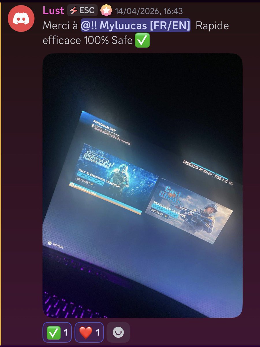 myl_as's tweet image. ❄️ IceFlow Pack always available ❄️  

Dominate with an icy style 🧊  
Exclusive skins, frozen vibes, unmatched flow.  

🎮 Available NOW  
👉 Link in bio  

Ready to freeze your enemies? #IceFlow #warzone #bestservice