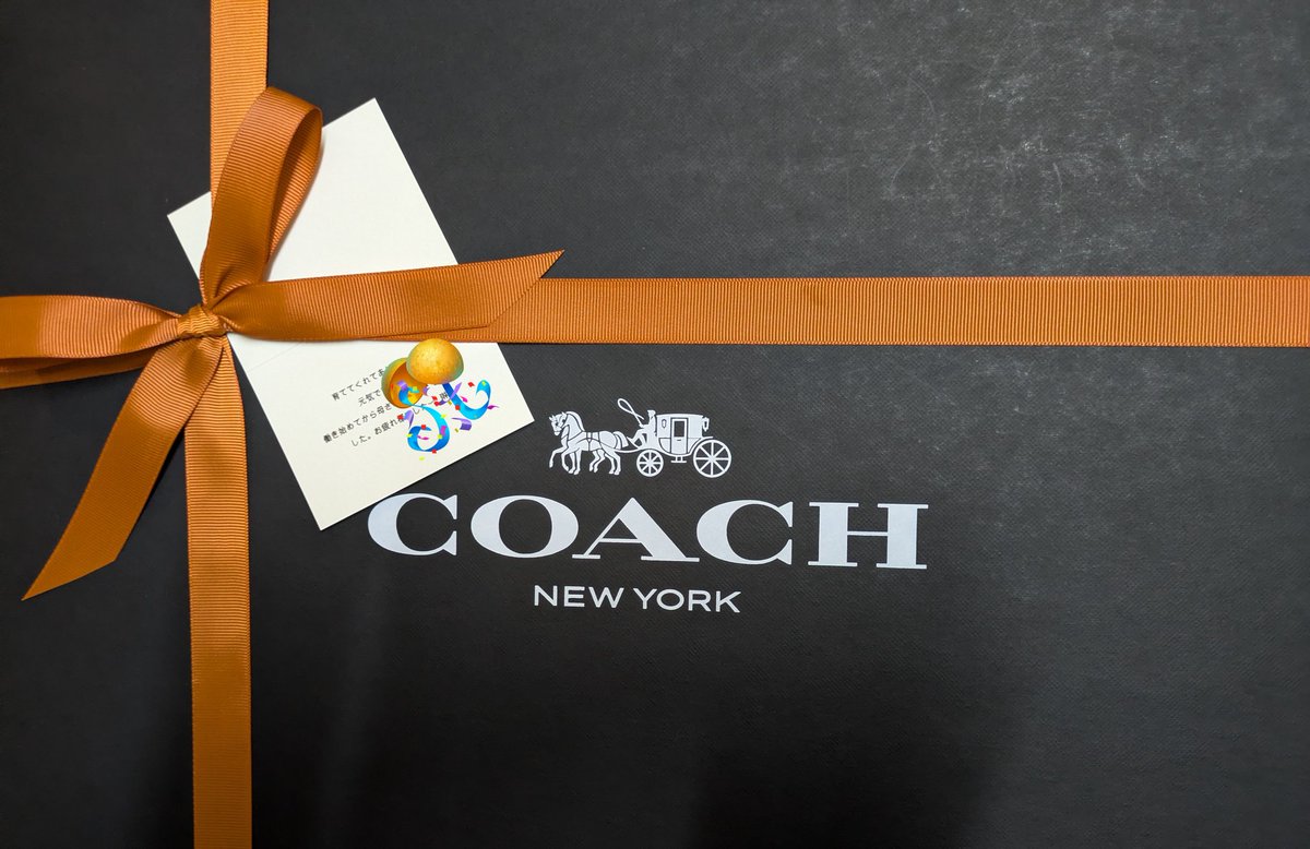 myumyu43419621's tweet image. 息子達から思わぬ贈り物が…😭
#COACH