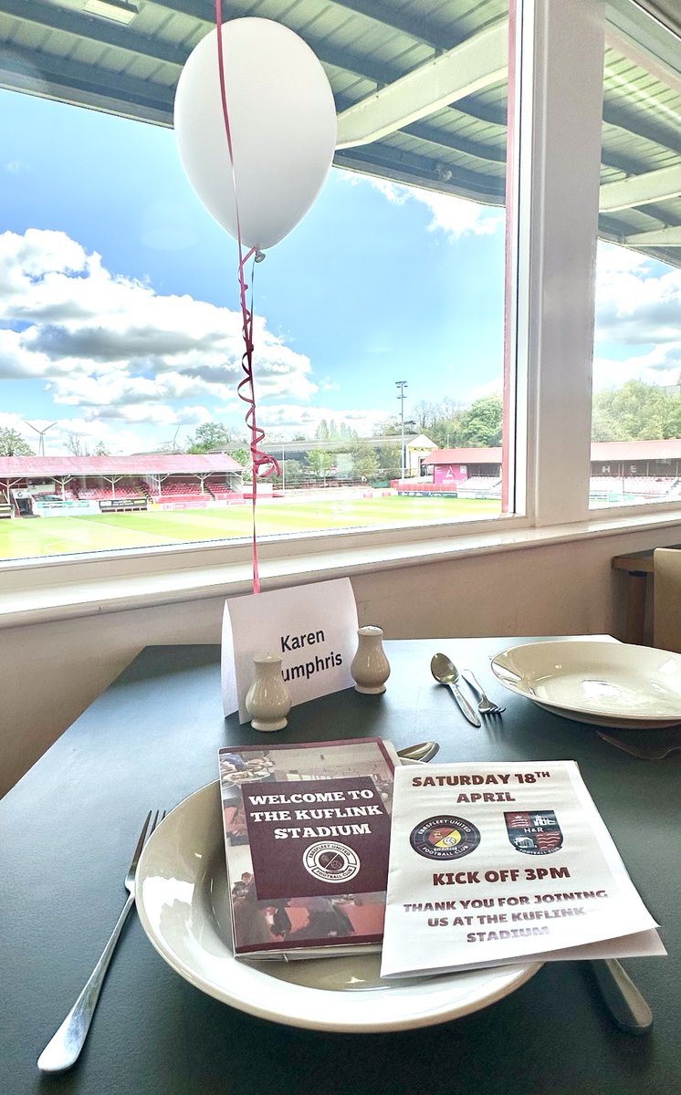 LordChas's tweet photo. Time to roll out the hospitality at the Kufflink one more time for the last home game of the regular season as ⁦@EUFCofficial⁩ entertain @hrbfc1921. Join me &amp; ⁦@BBCKentSport⁩ for commentary, reports and reaction. https://t.co/nyc0I0h3SC