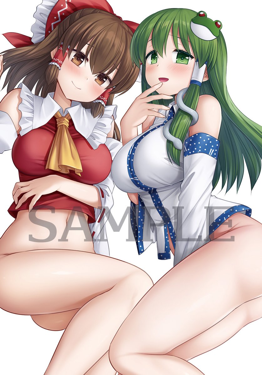 履いてない霊夢と早苗
(このブランケットcomic1と例大祭に持ち込みます) 