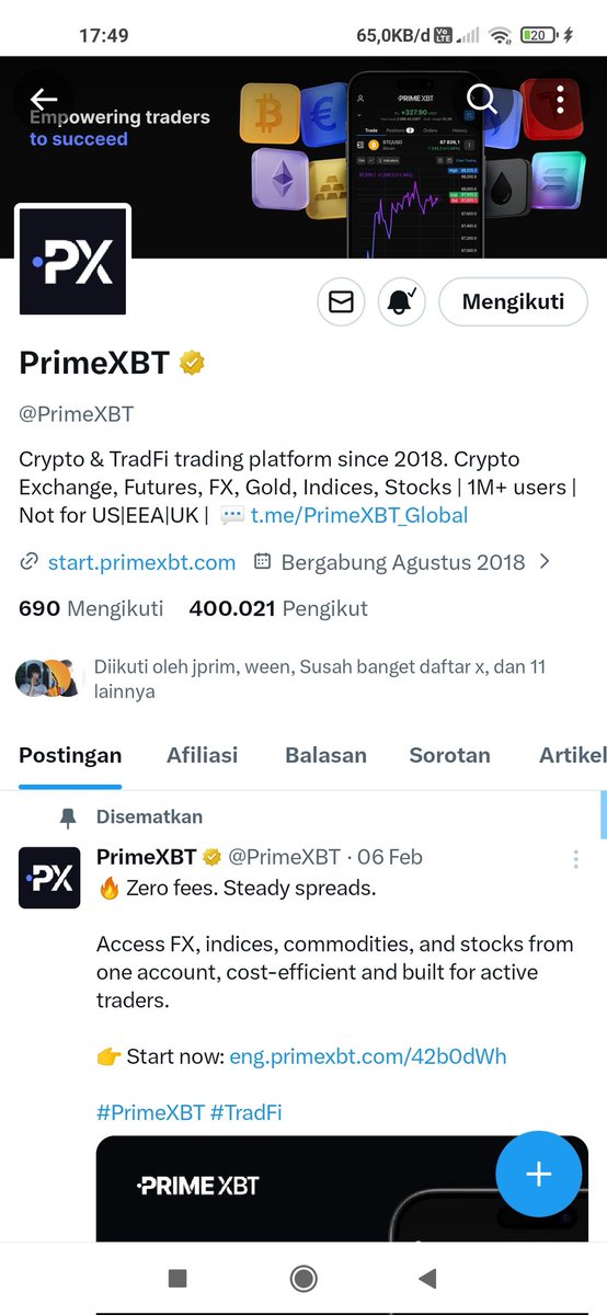 caredoxx's tweet photo. @SkiliOff PrimeXBT proof https://t.co/VpgfOinMUM