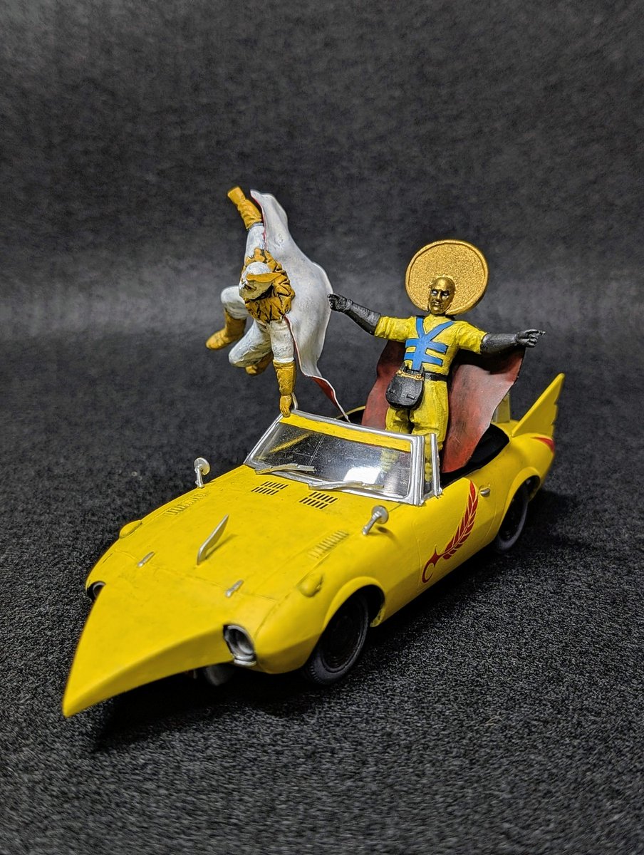 「人間は欲の皮を被った獣よ、銭で買えない物は無い」
ゼニクレージーできました🪙
コンドールマン作ったら彼も作らないとってことで😆ウッヒヒのヒッ
#コンドールマン 
#インチキプラモ同好会