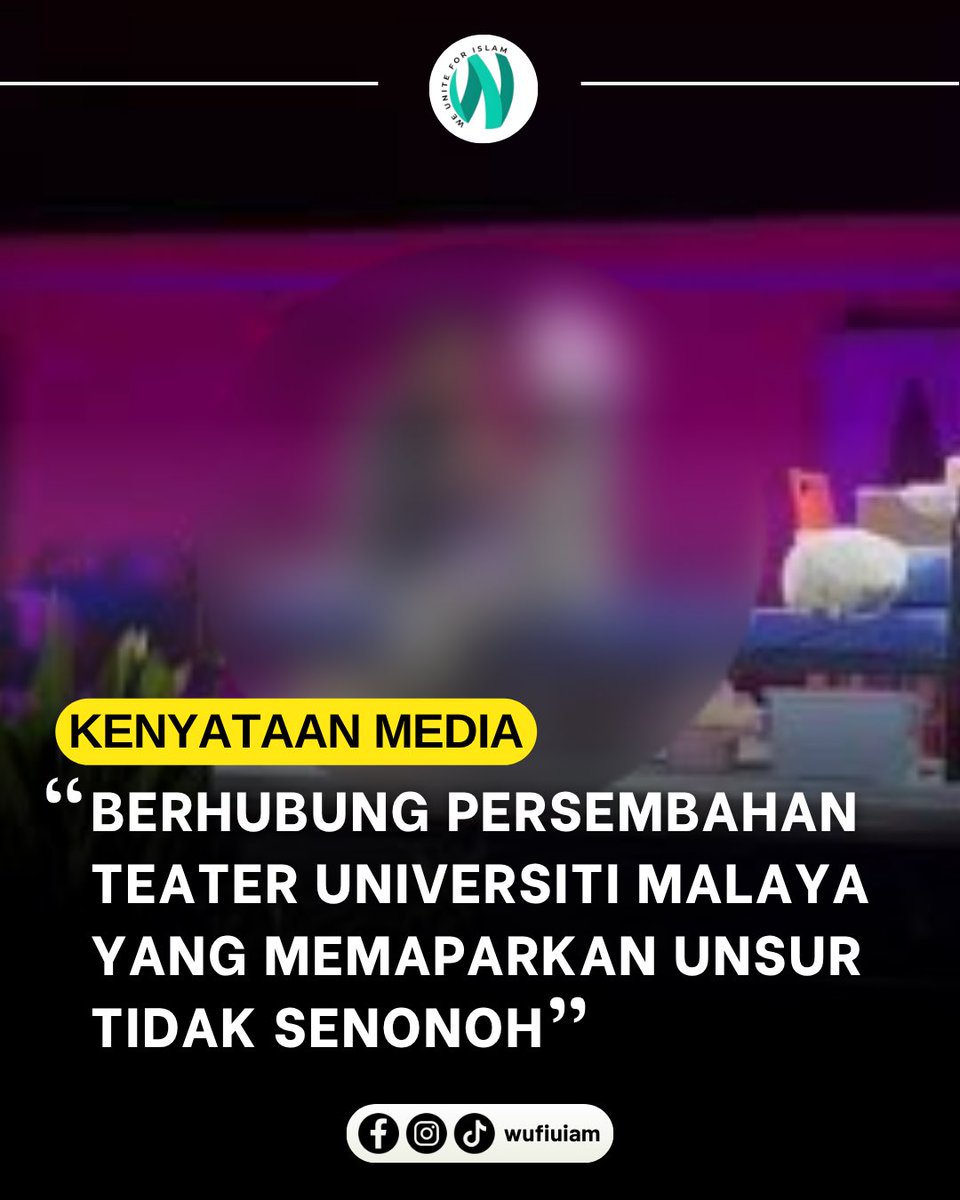 wufiuiam's tweet photo. Pendirian kita jelas dan tegas. Kampus sewajarnya menjadi tempat di mana mahasiswa dididik dengan adab dan akhlak, serta intelektual yang berasaskan prinsip agama. https://t.co/FCgEofXERY