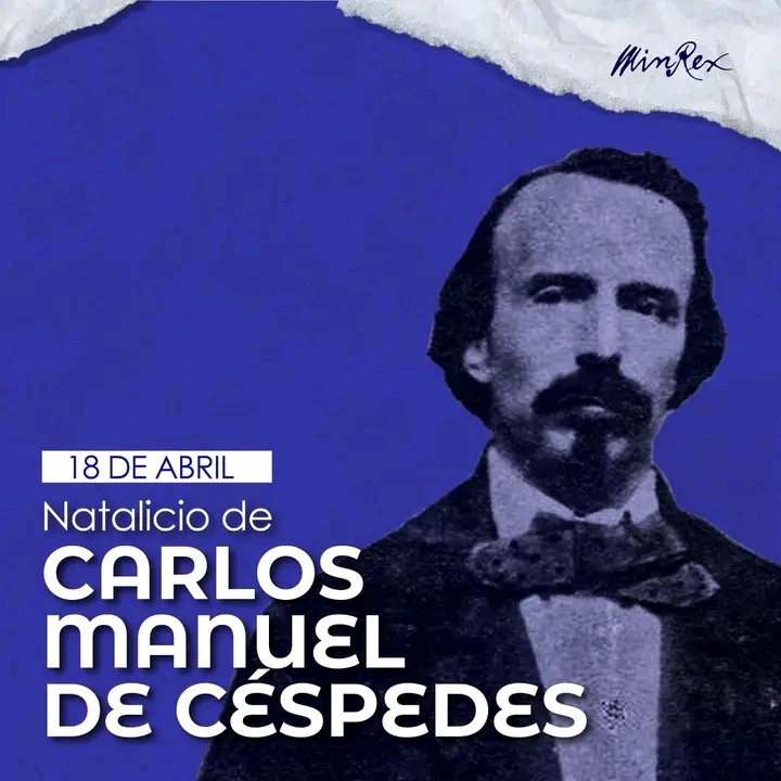 Con #HonorHolguinero recordamos este 18 de abril 207 aniversario del natalicio de Carlos Manuel de Céspedes. Recordarlo hoy es mantener viva la vida y obra de quien es una figura clave de la historia en nuestro país. #HolguínSí #CubaViveEnSuHistoria <a href="/IzquierdaUnid15/">Izquierda Latina 💪</a>.